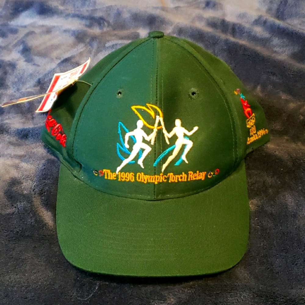 Vintage 1996 Olympic Torch Relay Hat